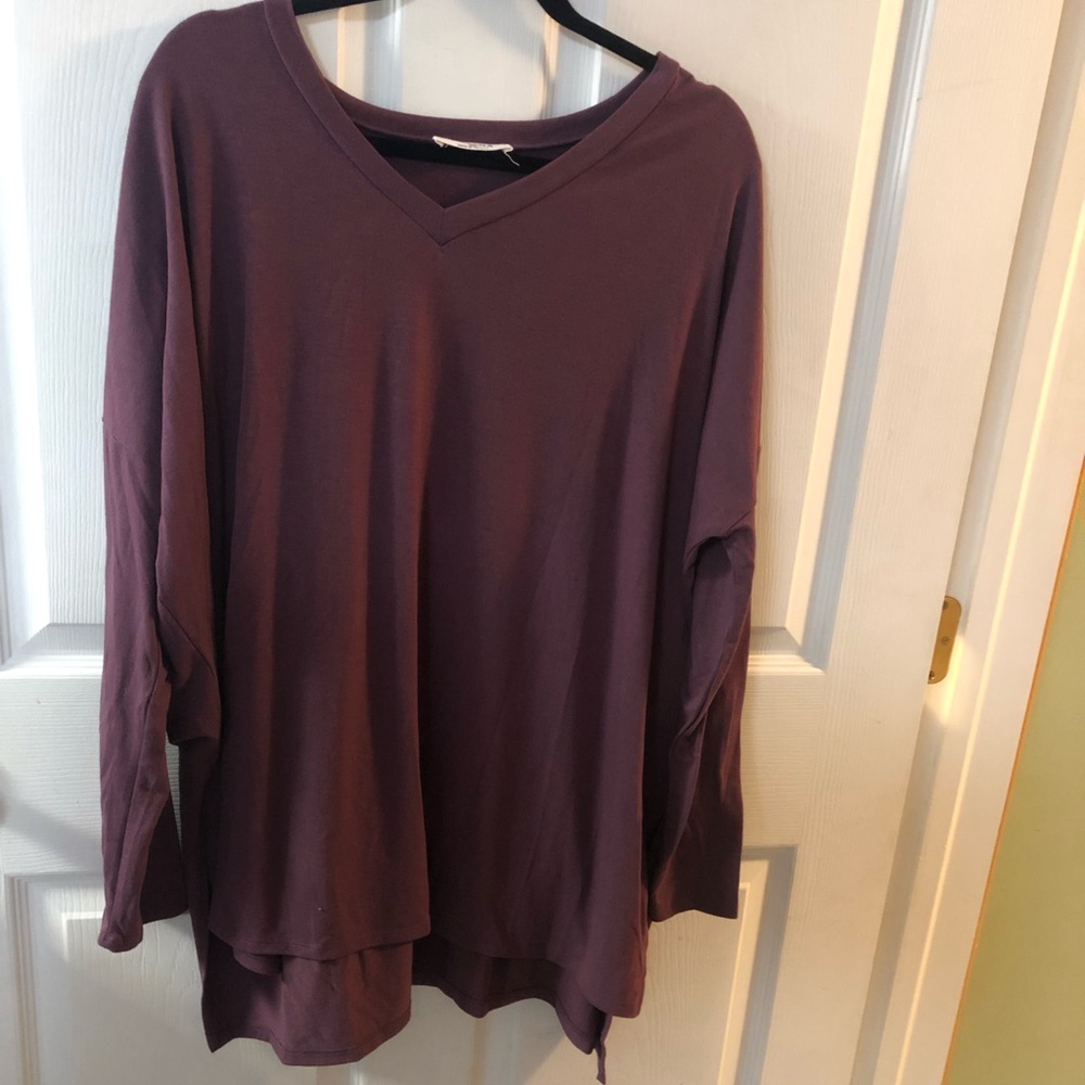 Maroon long sleeve.